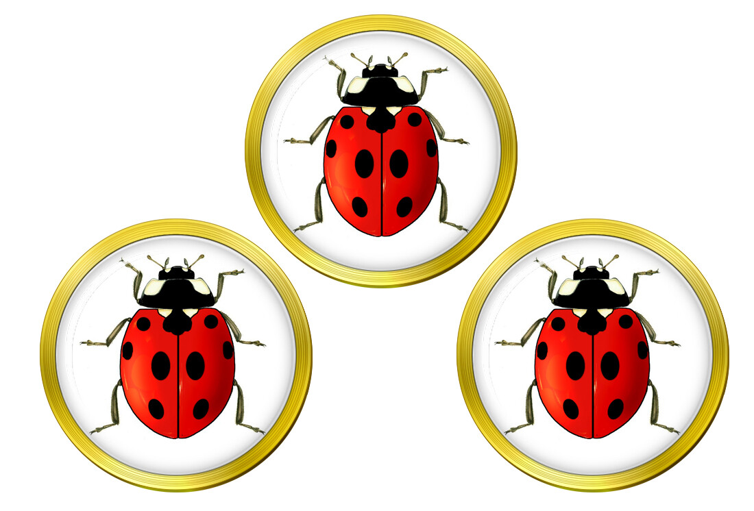 Ladybird Golf Ball Markers