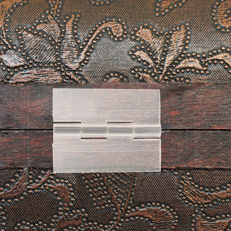 5pcs Strong Adhesive Hinges Clear Acrylic Small Furniture Hinges DIY