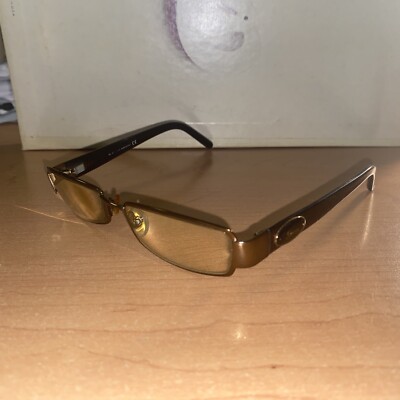 GUCCI GG2777 CCI Italy Brown/Gold Glitter Eyeglasses Frame 52-16