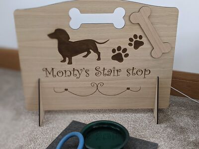 Freestanding Dog Stopper Pet Garden Caravan Kitchen Stairs