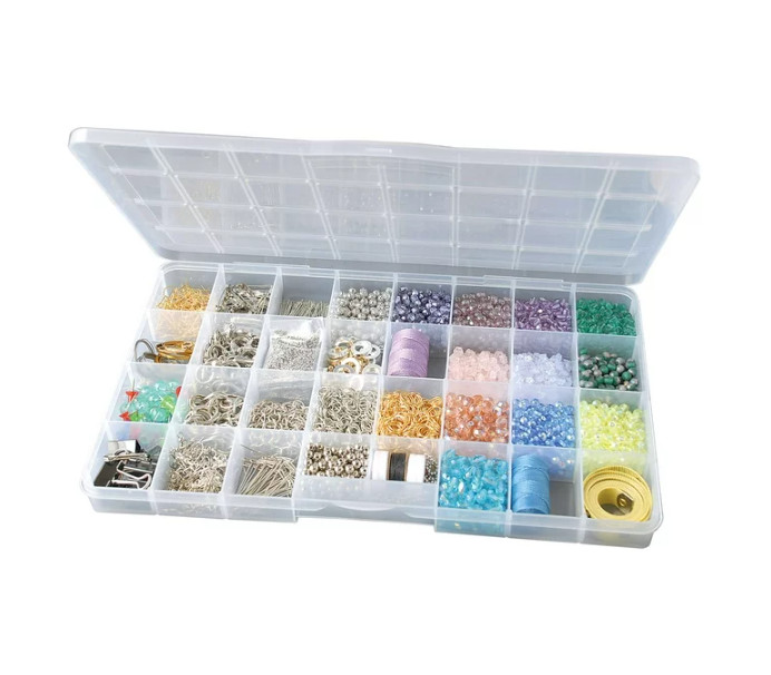 SMALL PARTS STORAGE CASE Plastic 32-Compartment Container Crafts Beads Hardware