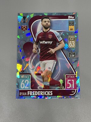Ryan Fredericks 2021-22 Topps Match Attax UCL Europa Crystal Foil #105 West Ham