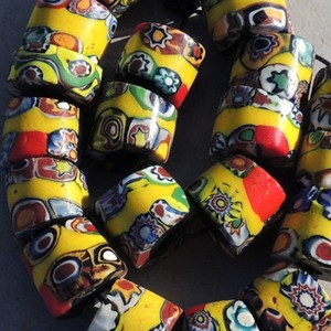 20-old-antique-venetian-cylindrical-millefiori-african-trade-beads-4759