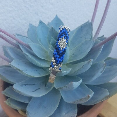 Lot De 6 Bracelets Jonc En Laiton Doré Et Perles Amahlé - Ajustables Style Ethnique - Neufs