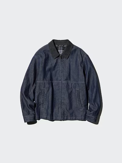 UNIQLO C パープル ショートブルゾン L ユニクロ公式 | ショートブルゾン(男女兼用)