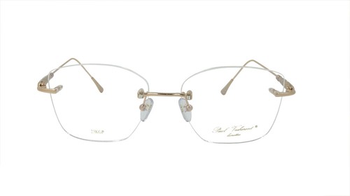 Paul Vosheront Brille Brillengestell vergoldet Metall Acetat Edelsteine Italy PV390 C1 - Bild 9 von 9