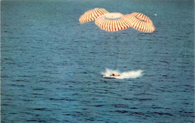 Apollo II Splashdown Postcard w/ Crew Photo & Armstrong Air and Space ...