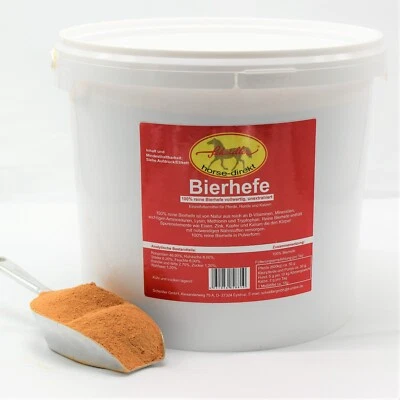 horse-direkt Bierhefe 100%, reine Bierhefe 3,5 kg Eimer - Pferde, Hunde, Katzen
