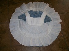 Vintage Bryan Apron Pinafore Dress 2 Pc Blue Prairie Pinafore USA Made Sz 4T