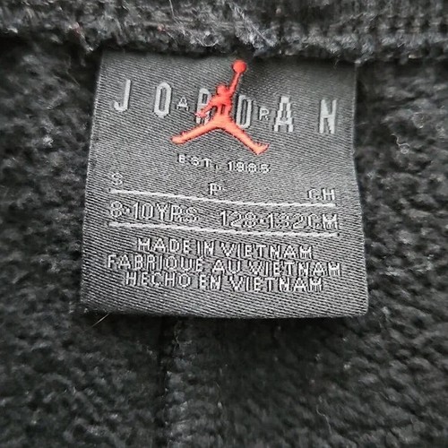 Jordan MVP Boy's Shorts Drawstring Jumpman Logo Black Red Size Small 8-10Y - Picture 5 of 6