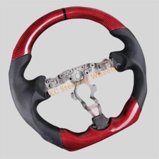 Red Carbon Fiber Perforated Leather Steering Wheel For Infiniti 2009-2012 Fx35