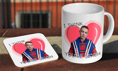 Aitch I think You're Sexy - Keramik Kaffee-/Teetasse + passender Untersetzer 