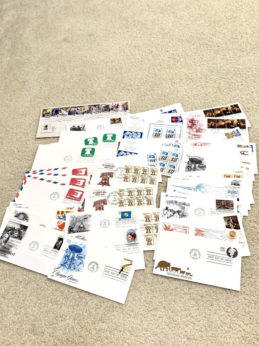 FIRST DAY OF ISSUE スウェット Lot Of 45, First Day Issue covers (1973 - 1979) | eBay