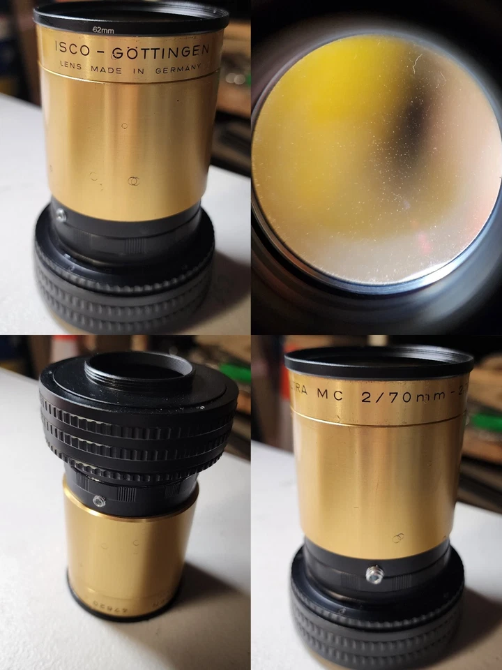 🔥 Isco Gottingen Ultra MC 70 мм F2.0 винтажный проекционный проектор объектив боке... - Изображение 2 из 4