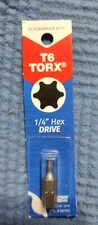 Best Way Tools 86190 Tri-Wing T6 Torx Screwdriver Bit 1/4 Dia. x 1 L in.