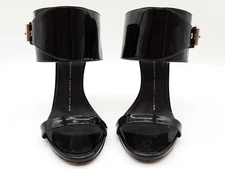 Giuseppe Zanotti Buckle Black Patent Leather Heels Size Eu 36 Do0725lorde