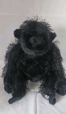 Webkinz Gorilla HM040 Plush Stuffed Bean Bag Toy Pre-owned. No Code