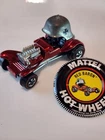 RARE ERROR 1970 Hot Wheels Redline Red Baron - Factory Double-Punched Base