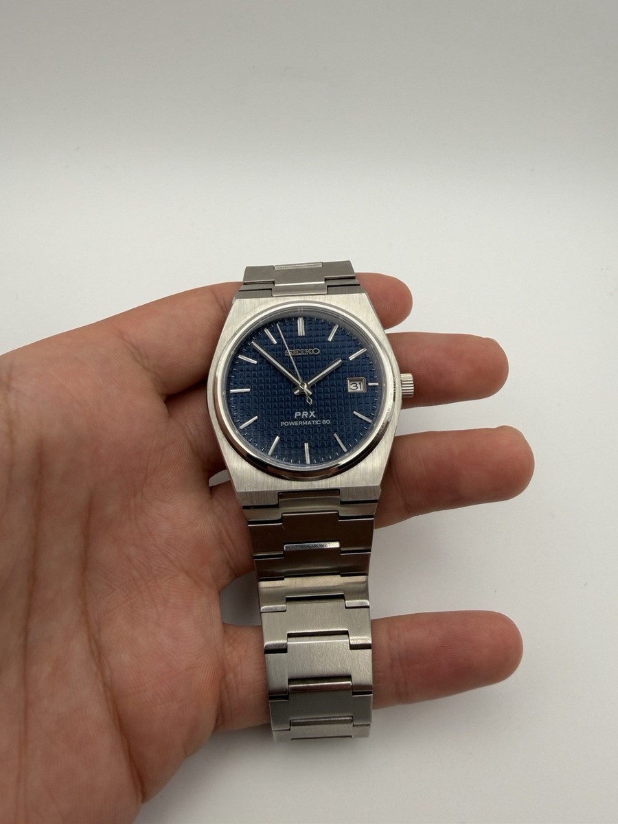 Seiko Mod PRX Style NH35 Automatic Japan Blue Dial Stainless Steel