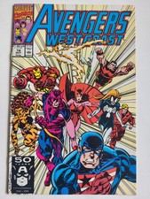 Marvel Avengers West Coast Comic Book - Sept. 1991