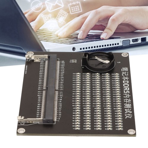 Memory Slot Tester Board 120 Led Indicator Stable Accurate Laptop Ddr5 Tes IDM - Afbeelding 2 van 12