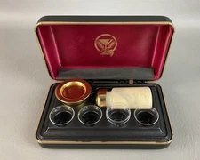 Artistic Churchware 4 cup travel communion set - plate, bottle, case, 4 cups