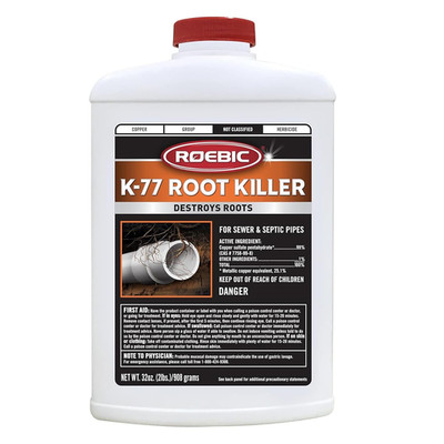 K-77 Root Killer: Clears Pipes, Stops New Growth, Works for Sewer and Septic Sys