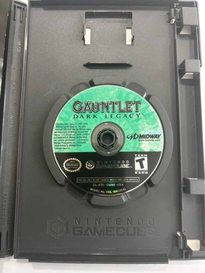 Gauntlet: Dark Legacy Gamecube Black Label Complete In Box W/ Manual - Image 2 of 4