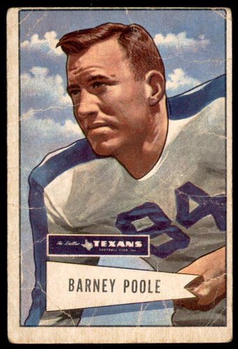 Barney Poole #11 1952 Bowman Large card