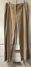 Veronica Beard khaki linen blend Martin cropped pant Size 6