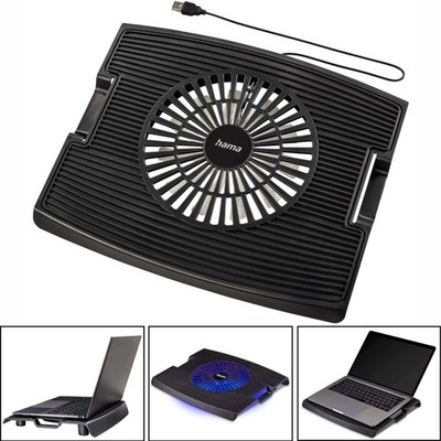 Hama USB Notebook-Kühler LED Lüfter Cooler Kühlpad 13'' - 15,6'' Notebook-Ständer