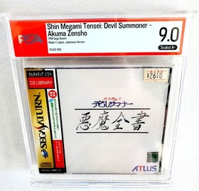 SEALED Megami Tensei DEVIL SUMMONER Akuma Zensho WATA PSA 9.0 A+ SEGA SATURN NEW
