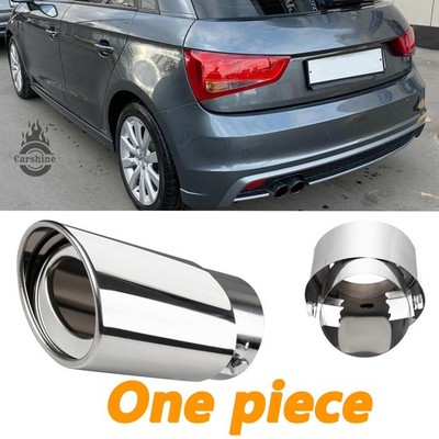 Car Auto Rear Exhaust Tail Pipe Muffler Tip Throat Tailpipe Fit 1.5-2.3'' outlet