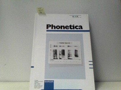Phonetica, kt., Vol.52/4, Visible Speech Kohler, Klaus: