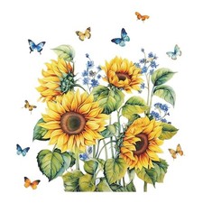 Sunflower Wall Decor - Bathroom  Kitchen Wall Decor, 31.4x29.5 Inch