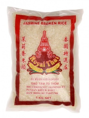 [ 1kg ] ROYAL THAI Bruchreis mit Jasminduft / Jasmin Broken Rice