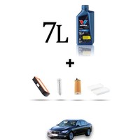Hoffcar Set Service 4 Filter Und 7L ÖL FüR BMW Serie 7 (F01, F02) 730D 190Kw