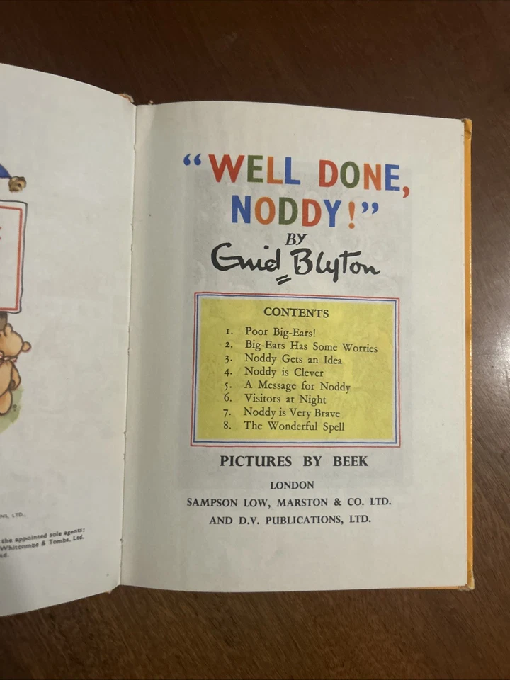 Enid Blyton   “Well Done Noddy!”  (Book #5)  Sampson, Low, Marston & Co.  1951 Foto 4 de 4
