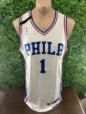 2015-16 Philadelphia 76ers #1 Tony Wroten Game Worn Jersey Size L+2