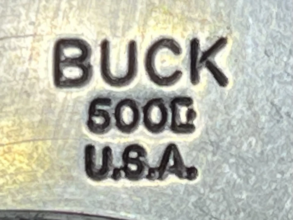 2015 BUCK USA 500 DUKE Eagle Scout Knife + Leather Sheath - Matthew Cochran - Image 2 of 4