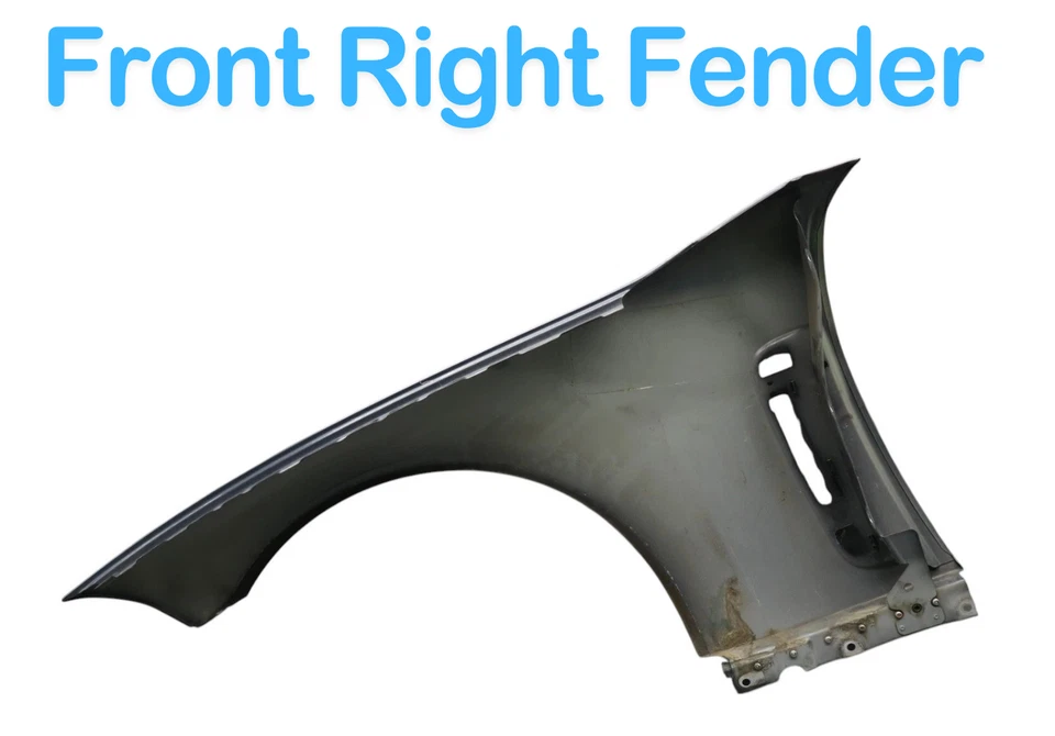 07-09 Jaguar XK XKR X150 panel de cubierta de guardabarros delantero derecho del lado del pasajero negro OEM Foto 3 de 4