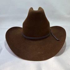 Vintage Beaver Hats Eddy Bros 7X Brown Cowboy Hat 7 Custom
