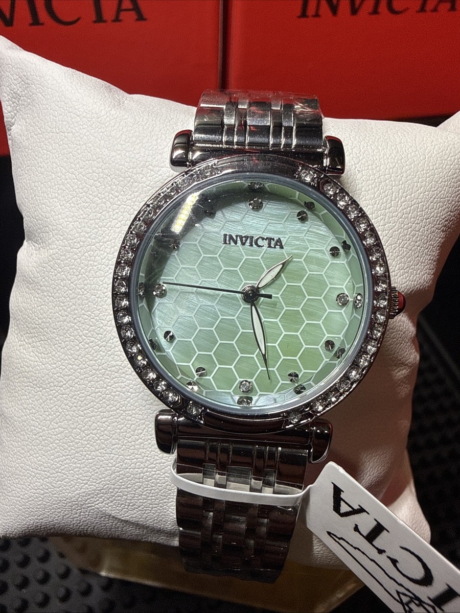 Elegant 32mm Stainless Steel Quartz Watch for Women - Stylish Wildflower Design Amazon.com: Invicta Lady main image 2