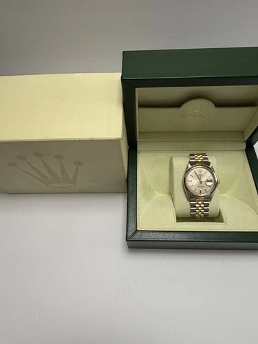 Rolex Datejust 36 mm 1600 Two Tone Rolex - Solid 14k Yellow Gold Domed Bezel