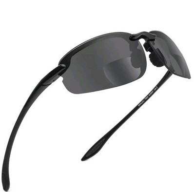Large Men Pilot Bifocal Sunglasses Flexible Frame Sports Reading glasses Driving