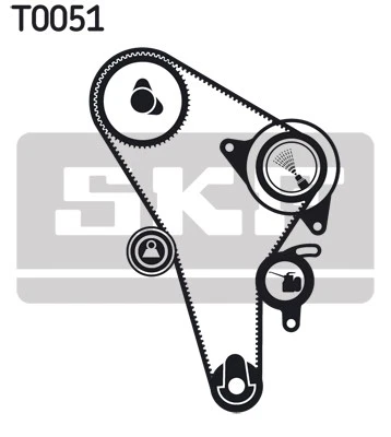 Timing Belt Kit fits VW CARAVELLE Mk3 1.7D 86 to 92 KY Set SKF 068109119E New — 第 2/4 张图片
