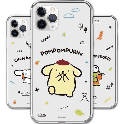 Sanrio Dino Clear Jelly Case for Galaxy S22 S21 S20 S10 Ultra Plus Korea made
