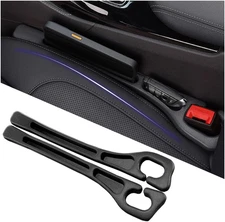 2PCS Car Gap Filler with Storage Slots,Upgrade Version Car Seat Gap Filler Organ