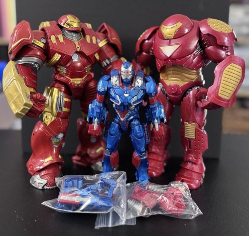 Marvel Legends Iron Man Lot Of 3 85th Hulkbuster, 2-Pack Hulkbuster Iron Patriot