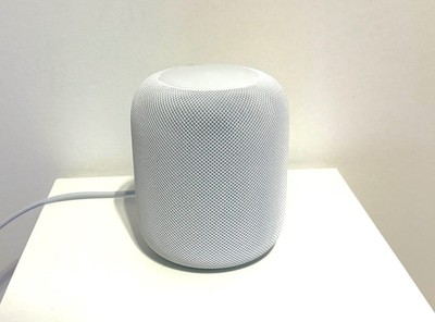 Apple HomePod 1. Generation Weiß   OVP   Exzellenter Zustand   Wie neu EU Kabel